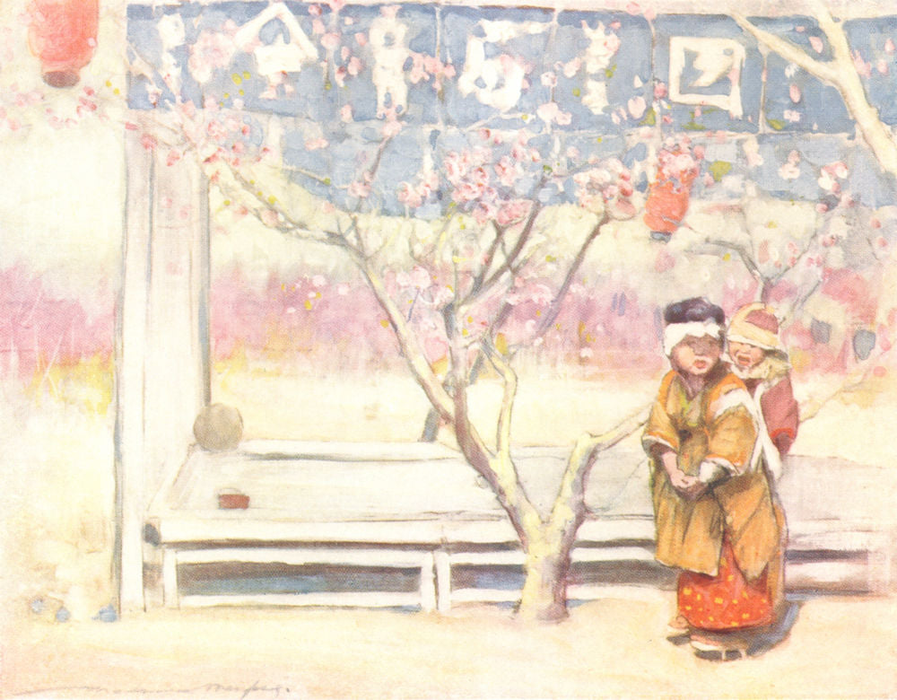 JAPAN. Laden 1904 old antique vintage print picture